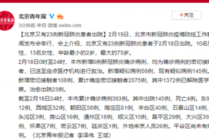 北京现在多少例肺炎︰(北京现在多少例确诊)