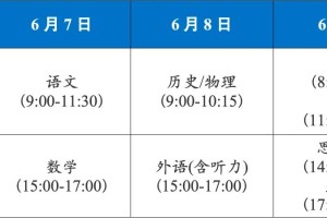 高考几天时间︰(高考几天时间?)