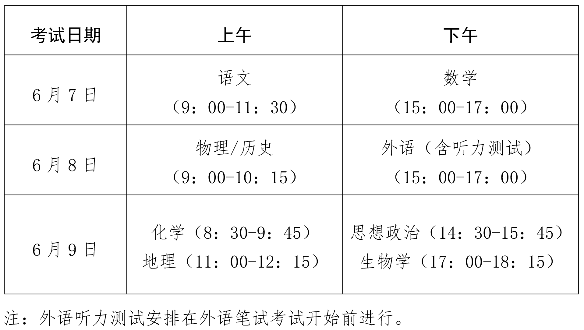 江西高考时间2023年时间表,江西高考日程安排-第1张图片