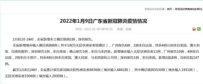 “广东新增本土确诊病例1例为珠海报告” 广东新冠疫情最新消息珠海？-第3张图片