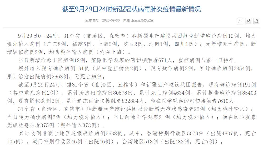 31省区市新增本土确诊79例-31省区市新增确诊8例含本土1例-第1张图片