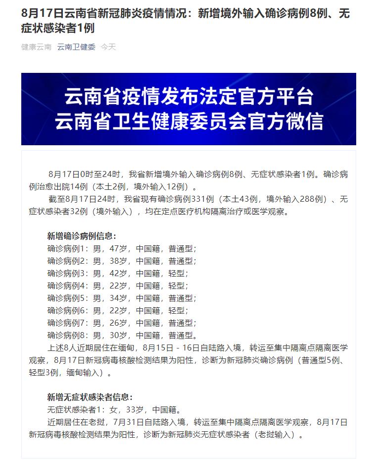 【云南新增本土确诊病例12例/云南新增本土确诊病例12例详情】-第1张图片